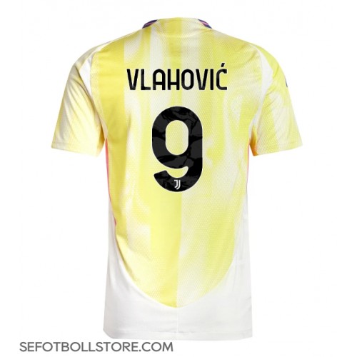 Juventus Dusan Vlahovic #9 Replika Bortatröja 2024-25 Kortärmad